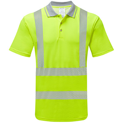 PULSAR LIFE Men’s Yellow Hi-Vis Polo Shirt