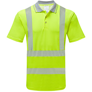 PULSAR LIFE Men’s Yellow Hi-Vis Polo Shirt 6XL