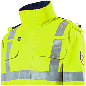 Roots Stormbuster Classic Yellow/Navy Hi-Vis Flame-Retardant Coat