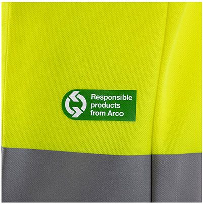 Arco Responsible Men’s Yellow Hi-Vis Polo Shirt