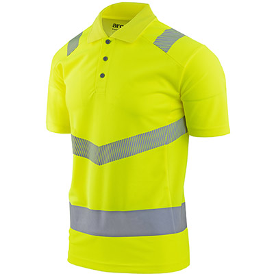 Arco Responsible Men’s Yellow Hi-Vis Polo Shirt