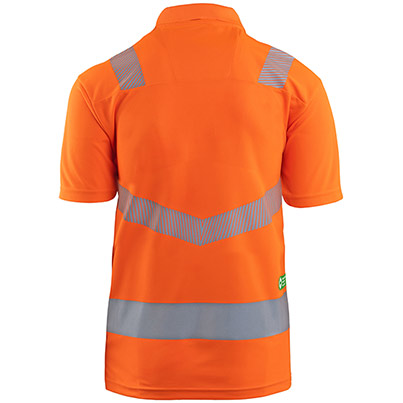 Arco Responsible Men’s Orange Hi-Vis Polo Shirt