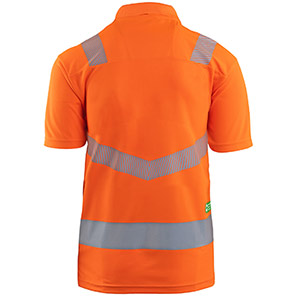 Arco Responsible Men’s Orange Hi-Vis Polo Shirt