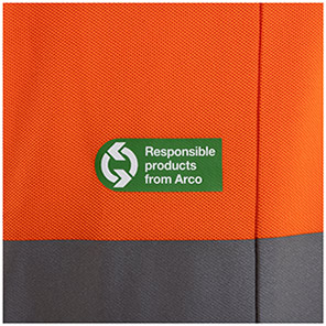 Arco Responsible Men’s Orange Hi-Vis Polo Shirt