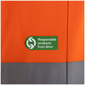 Arco Responsible Men’s Orange Hi-Vis Polo Shirt