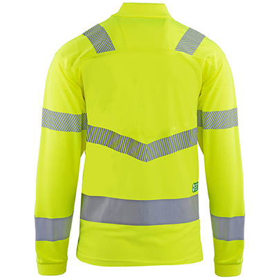 Arco Responsible Men’s Yellow Long-Sleeve Hi-Vis Polo Shirt