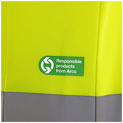 Arco Responsible Men’s Yellow Long-Sleeve Hi-Vis Polo Shirt