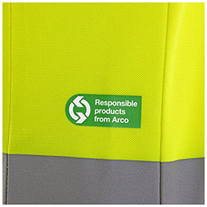 Arco Responsible Men’s Yellow Long-Sleeve Hi-Vis Polo Shirt