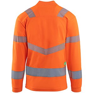 Arco Responsible Men’s Orange Long-Sleeve Hi-Vis Polo Shirt