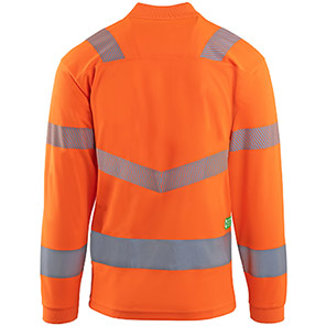 Arco Responsible Men’s Orange Long-Sleeve Hi-Vis Polo Shirt
