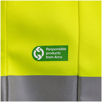 Arco Responsible Men’s Yellow Hi-Vis Sweatshirt