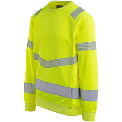 Arco Responsible Men’s Yellow Hi-Vis Sweatshirt