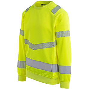Arco Responsible Men’s Yellow Hi-Vis Sweatshirt