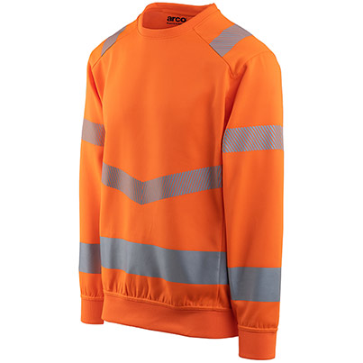 Arco Responsible Men’s Orange Hi-Vis Sweatshirt