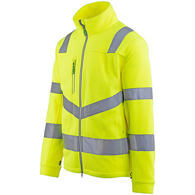 Arco Responsible Men’s Yellow Hi-Vis Fleece Jacket
