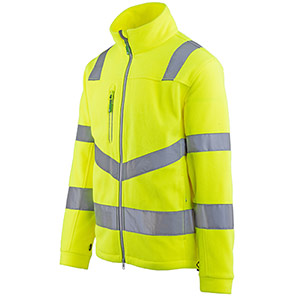 Arco Responsible Men’s Yellow Hi-Vis Fleece Jacket