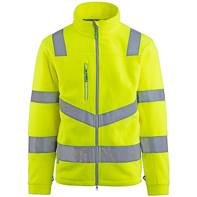 Arco Responsible Men’s Yellow Hi-Vis Fleece Jacket