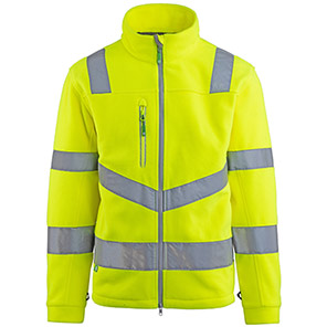 Arco Responsible Men’s Yellow Hi-Vis Fleece Jacket 5XL