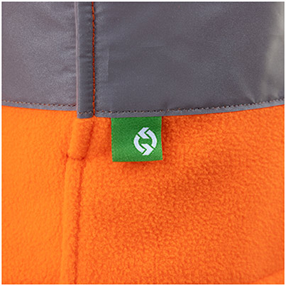 Arco Responsible Men’s Orange Hi-Vis Fleece Jacket