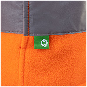 Arco Responsible Men’s Orange Hi-Vis Fleece Jacket