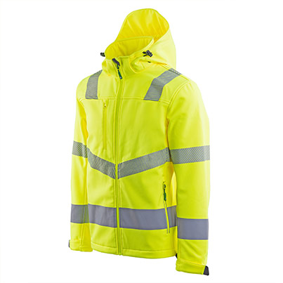 Arco Responsible Men’s Yellow Hi-Vis Softshell Jacket