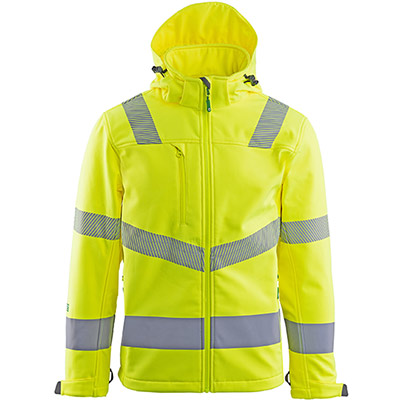 Arco Responsible Men’s Yellow Hi-Vis Softshell Jacket