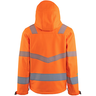 Arco Responsible Men’s Orange Hi-Vis Softshell Jacket