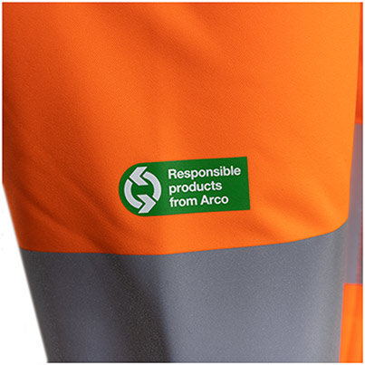 Arco Responsible Men’s Orange Hi-Vis Softshell Jacket