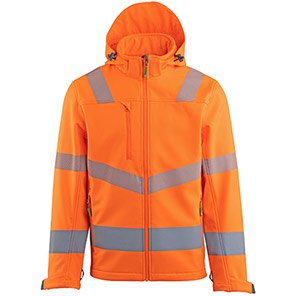Arco Responsible Men’s Orange Hi-Vis Softshell Jacket 5XL