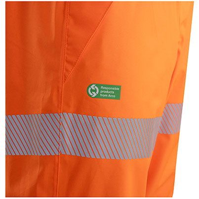 Arco Responsible Orange Hi-Vis Overtrousers