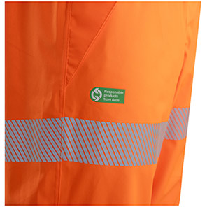 Arco Responsible Orange Hi-Vis Overtrousers