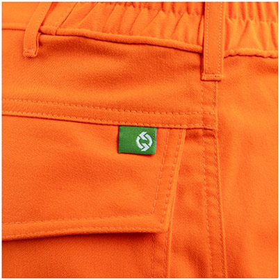 Arco Responsible Men’s Orange Hi-Vis Cargo Trousers with Kneepad Pockets