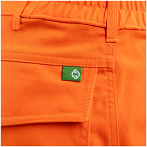 Arco Responsible Men’s Orange Hi-Vis Cargo Trousers with Kneepad Pockets