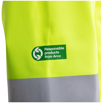 Arco Responsible Men’s Yellow Waterproof Hi-Vis Coat