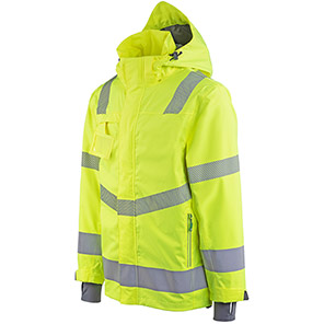 Arco Responsible Men’s Yellow Waterproof Hi-Vis Coat