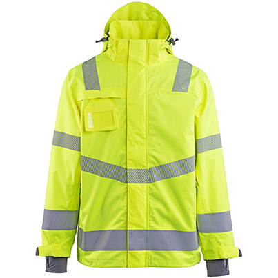 Arco Responsible Men’s Yellow Waterproof Hi-Vis Coat