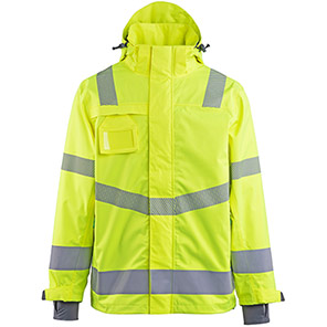 Arco Responsible Men’s Yellow Waterproof Hi-Vis Coat