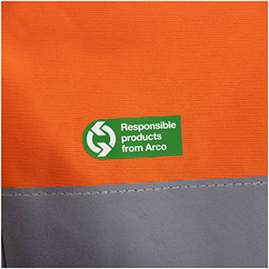 Arco Responsible Men’s Orange Hi-Vis Vest