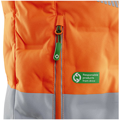 Arco Responsible Orange Hi-Vis Bodywarmer
