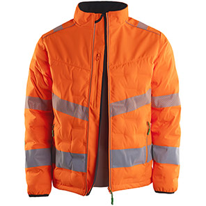 Arco Responsible Orange Hi-Vis Puffer Jacket