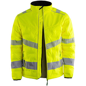 Arco Responsible Yellow Hi-Vis Puffer Jacket