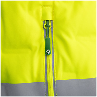 Arco Responsible Yellow Hi-Vis Puffer Jacket