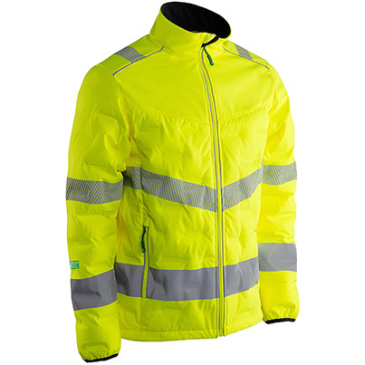 Arco Responsible Yellow Hi-Vis Puffer Jacket