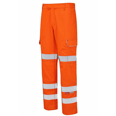 PULSAR PRARC07 Men’s Orange Hi-Vis Arc-Flash Cargo Trousers