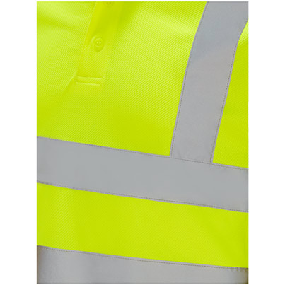 Arco Essentials Men’s Yellow Long-Sleeve Hi-Vis Polo Shirt