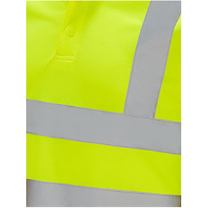 Arco Essentials Men’s Yellow Long-Sleeve Hi-Vis Polo Shirt