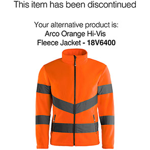 Arco Essentials Orange Hi-Vis Fleece Jacket 5XL