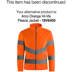 Arco Essentials Orange Hi-Vis Fleece Jacket