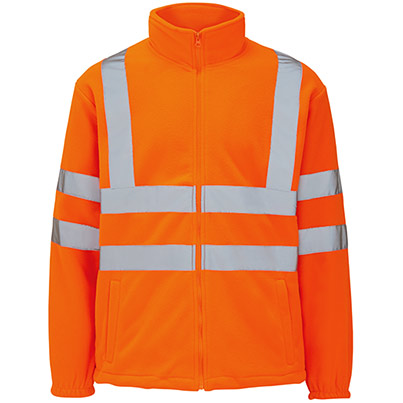 Arco Essentials Orange Hi-Vis Fleece Jacket