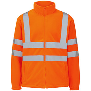 Arco Essentials Orange Hi-Vis Fleece Jacket